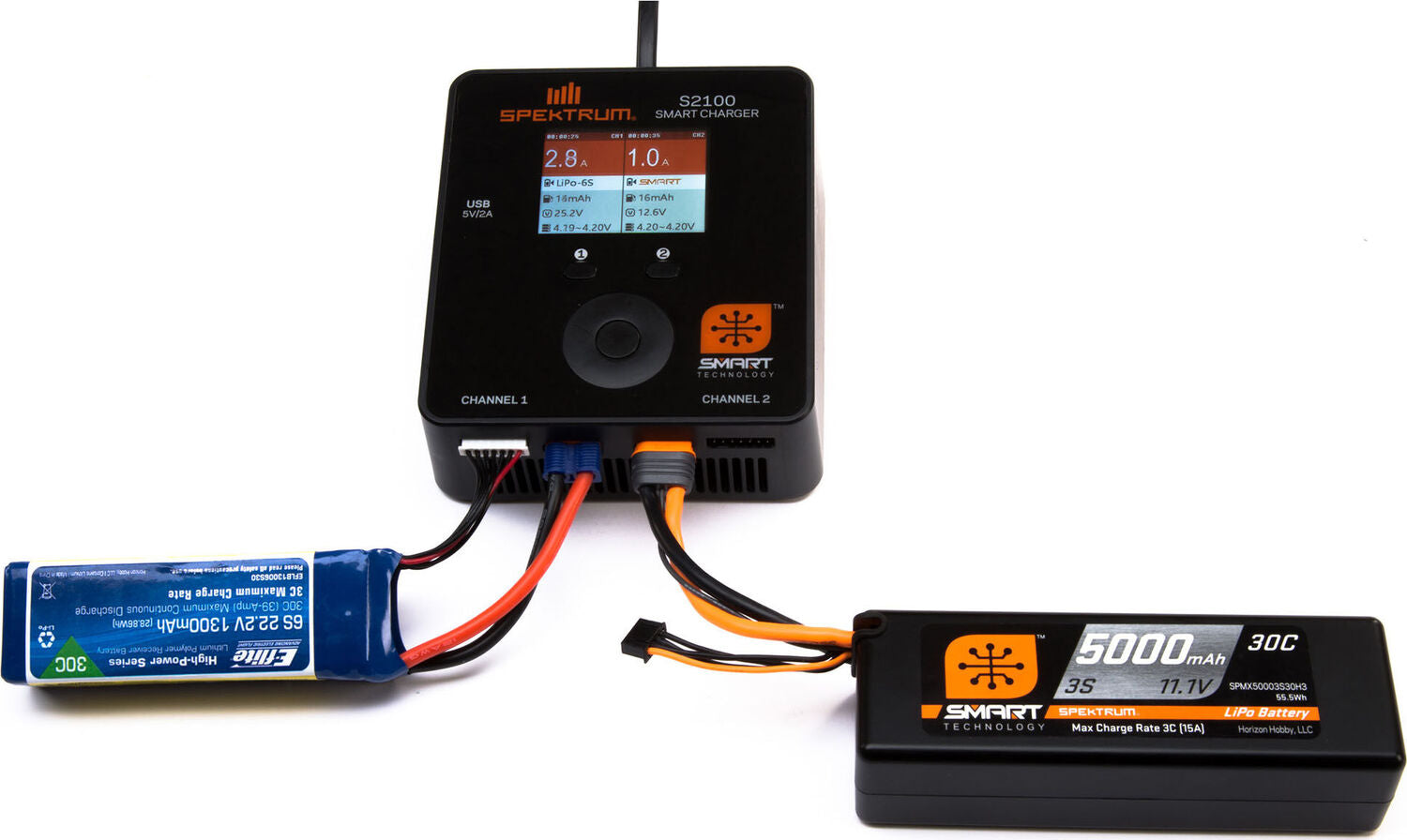 11.1V 5000mAh 3S 30C Smart Hardcase LiPo Battery: IC5